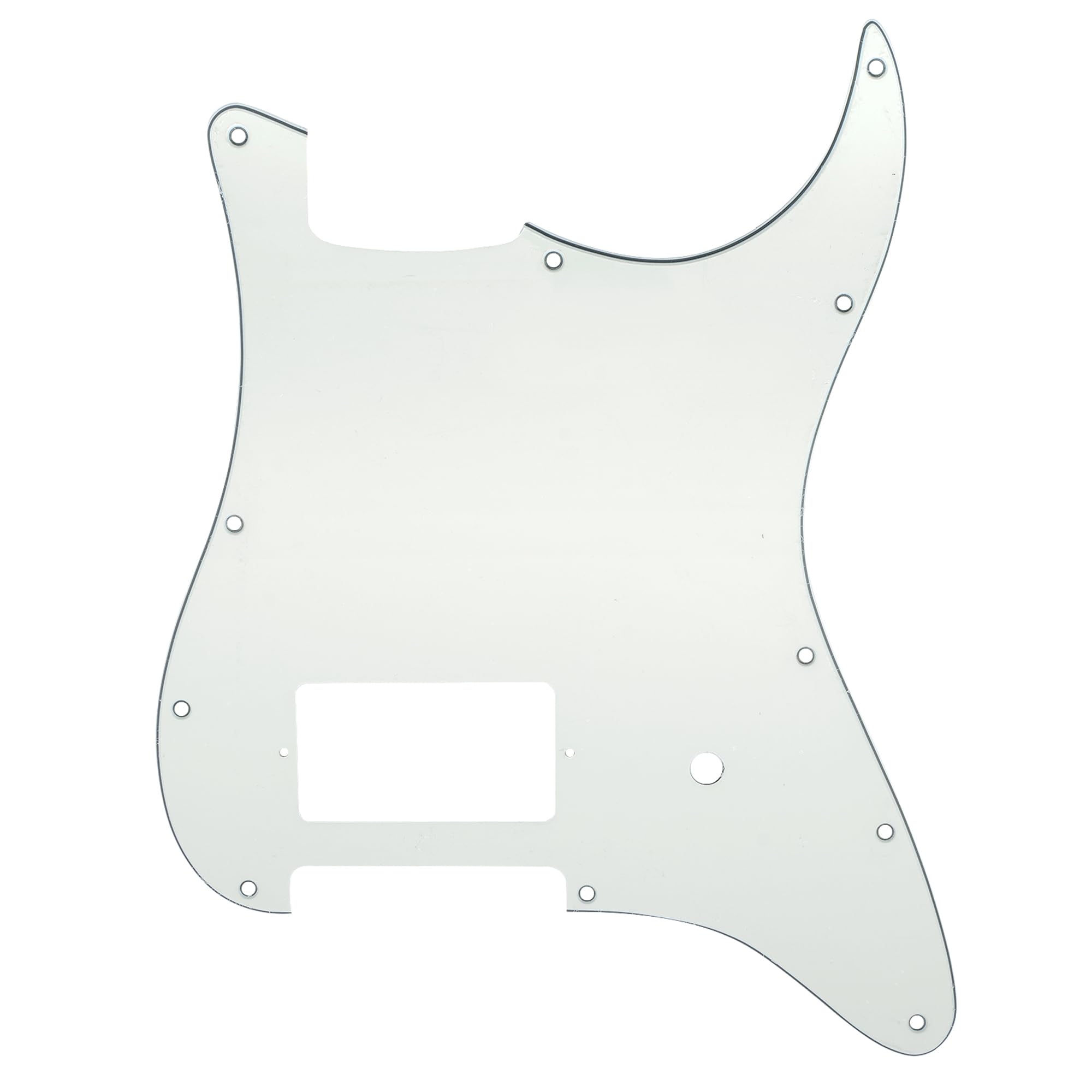Musiclily Pro 11 Holes St Strat One Covered Humbucker Guitar Pickguard For Usa/Mexico Fender Tom Delonge Strat Style Electric Gu